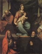 Prado, Blas del The Holy Family,with SS.Ildefonsus and john the Evangelist,and the Master Alonso de Villegas china oil painting artist
